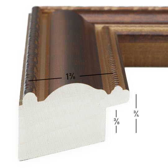 Craig Frames 4 Pack: Victoria Ornate Bronze Picture Frame with Mat